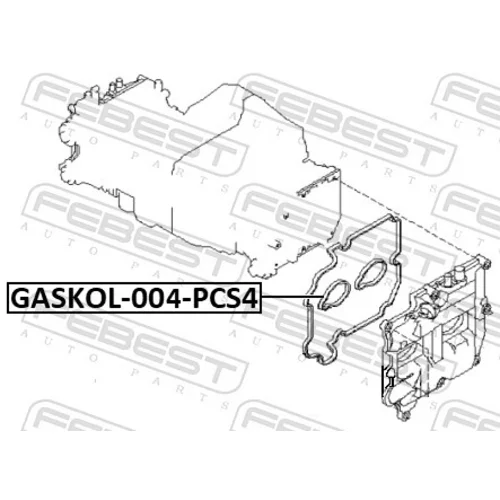 Tesniaci krúžok otvoru pre zap.sviečku GASKOL-004-PCS4 /FEBEST/ - obr. 1