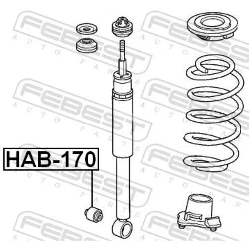 Puzdro, tlmič HAB-170 /FEBEST/ - obr. 1