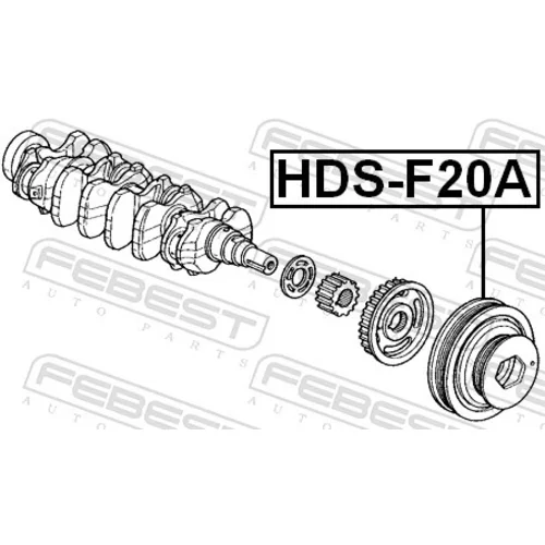 Remenica kľukového hriadeľa HDS-F20A /FEBEST/ - obr. 1