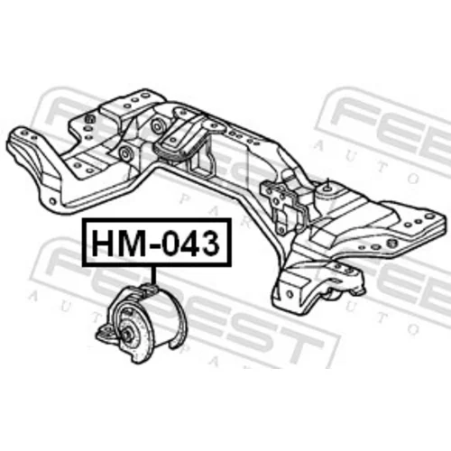Uloženie motora HM-043 /FEBEST/ - obr. 1