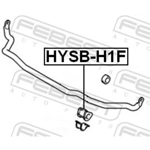 Uloženie priečneho stabilizátora HYSB-H1F /FEBEST/ - obr. 1