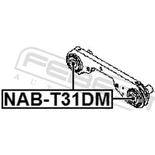 Uloženie, diferenciál NAB-T31DM /FEBEST/ - obr. 1