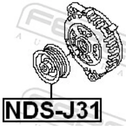 Remenica alternátora NDS-J31 /FEBEST/ - obr. 1