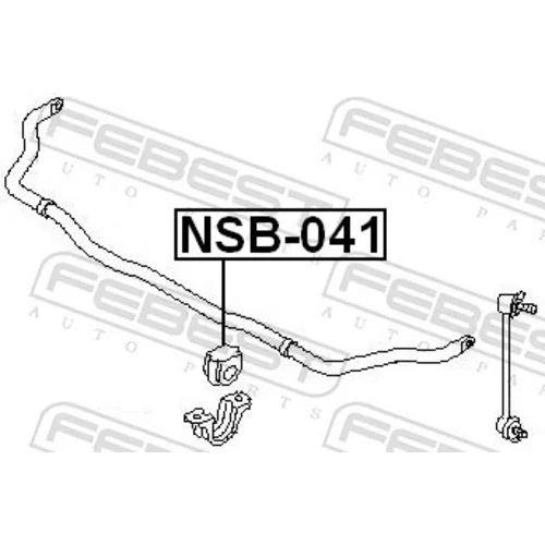 Uloženie priečneho stabilizátora NSB-041 /FEBEST/ - obr. 1