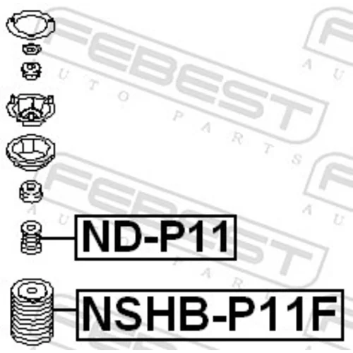 Ochranný kryt/manžeta tlmiča pérovania NSHB-P11F /FEBEST/ - obr. 1