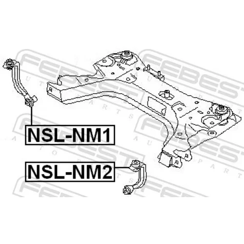 Držiak, pomocný rám/Nosič agregátov NSL-NM2 /FEBEST/ - obr. 1