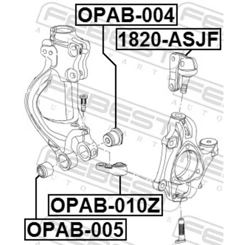 Uloženie riadenia OPAB-010Z /FEBEST/ - obr. 1