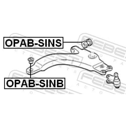 Uloženie riadenia OPAB-SINB /FEBEST/ - obr. 1