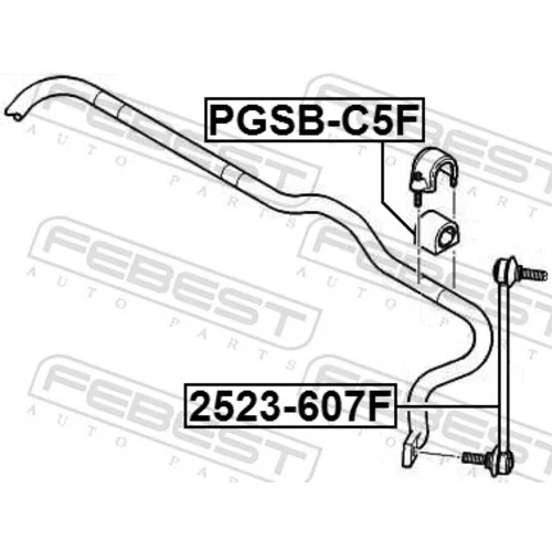 Uloženie priečneho stabilizátora PGSB-C5F /FEBEST/ - obr. 1