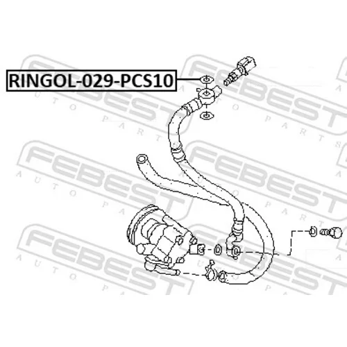 Tesniaci krúžok servočerpadla RINGOL-029-PCS10 /FEBEST/ - obr. 1