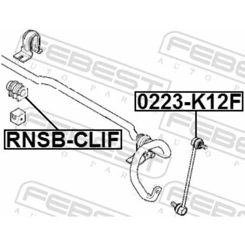 Uloženie priečneho stabilizátora RNSB-CLIF /FEBEST/ - obr. 1