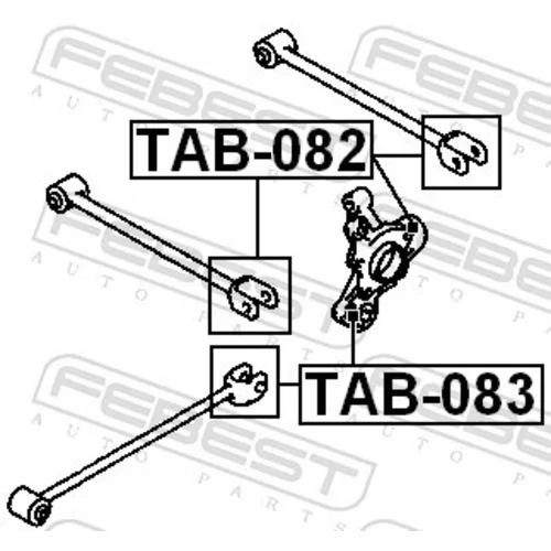 Uloženie riadenia TAB-082 /FEBEST/ - obr. 1
