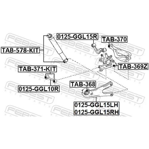 Uloženie riadenia TAB-368 /FEBEST/ - obr. 1
