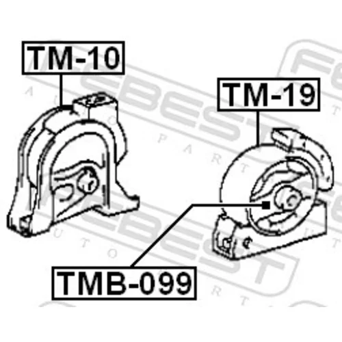 Uloženie motora TM-10 /FEBEST/ - obr. 1