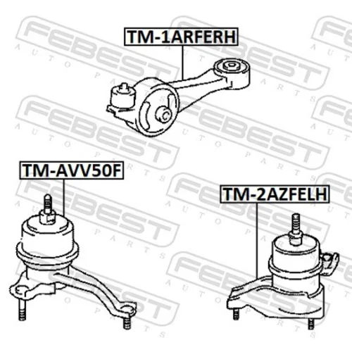 Uloženie motora TM-1ARFERH /FEBEST/ - obr. 1