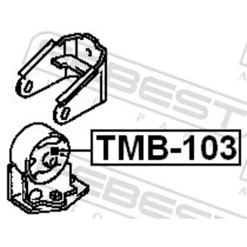 Uloženie motora TMB-103 /FEBEST/ - obr. 1