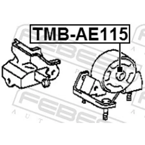 Uloženie motora TMB-AE115 /FEBEST/ - obr. 1
