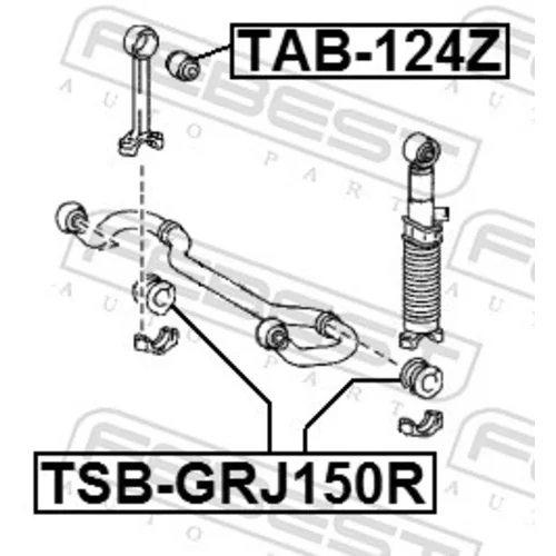 Uloženie priečneho stabilizátora TSB-GRJ150R /FEBEST/ - obr. 1