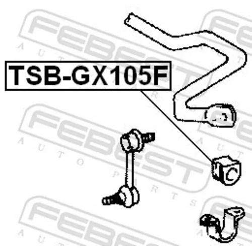 Uloženie priečneho stabilizátora TSB-GX105F /FEBEST/ - obr. 1