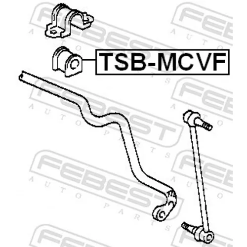 Uloženie priečneho stabilizátora TSB-MCVF /FEBEST/ - obr. 1