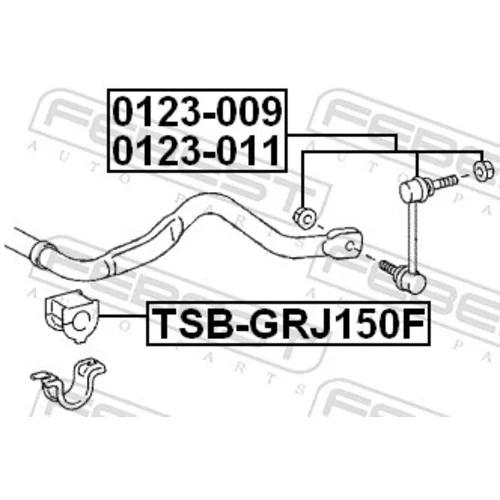 Tyč/Vzpera stabilizátora 0123-011 /FEBEST/ - obr. 1