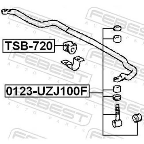Tyč/Vzpera stabilizátora 0123-UZJ100F /FEBEST/ - obr. 1