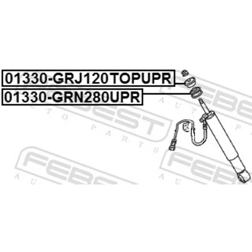 Vymedzovacia trubka pre tlmič pérovania 01330-GRN280UPR /FEBEST/ - obr. 1