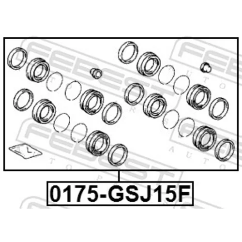 Opravná sada brzdového strmeňa 0175-GSJ15F /FEBEST/ - obr. 1