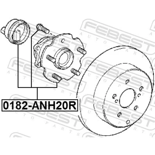 Náboj kolesa 0182-ANH20R /FEBEST/ - obr. 1