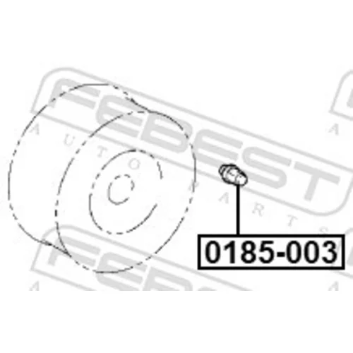 Matica kolesa 0185-003 /FEBEST/ - obr. 1