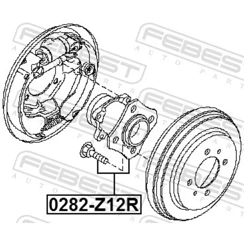 Náboj kolesa 0282-Z12R /FEBEST/ - obr. 1