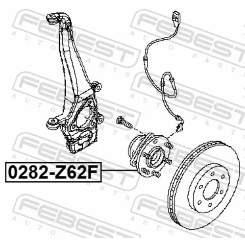Náboj kolesa 0282-Z62F /FEBEST/ - obr. 1