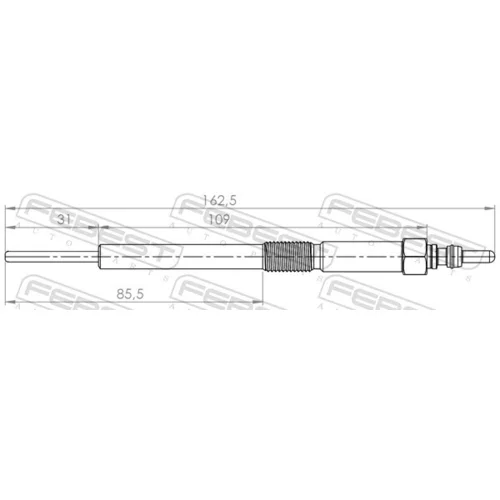 Žeraviaca sviečka 03642-001 /FEBEST/ - obr. 1
