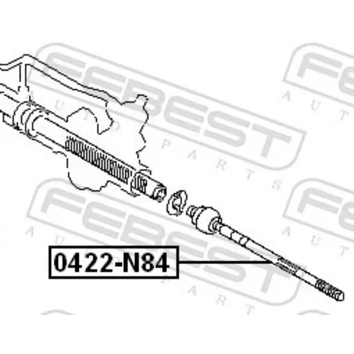 Axiálny čap tiahla riadenia 0422-N84 /FEBEST/ - obr. 1