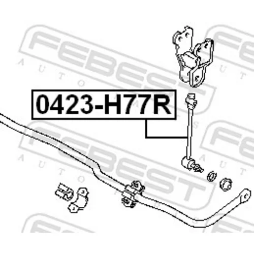 Tyč/Vzpera stabilizátora 0423-H77R /FEBEST/ - obr. 1