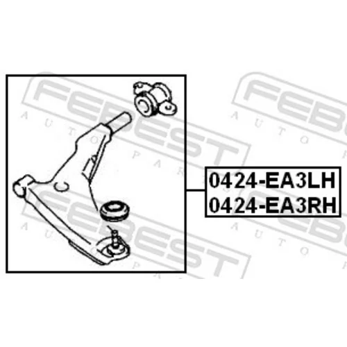 Rameno zavesenia kolies 0424-EA3RH /FEBEST/ - obr. 1