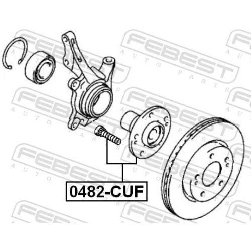 Náboj kolesa 0482-CUF /FEBEST/ - obr. 1