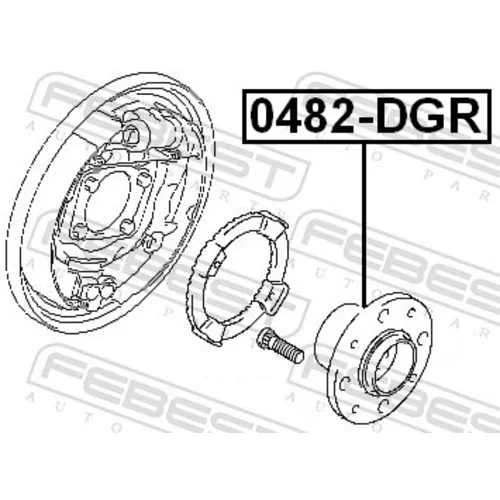 Náboj kolesa 0482-DGR /FEBEST/ - obr. 1