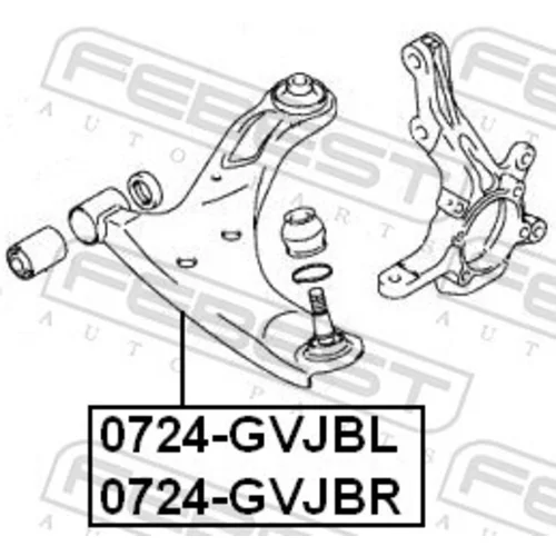 Rameno zavesenia kolies 0724-GVJBR /FEBEST/ - obr. 1