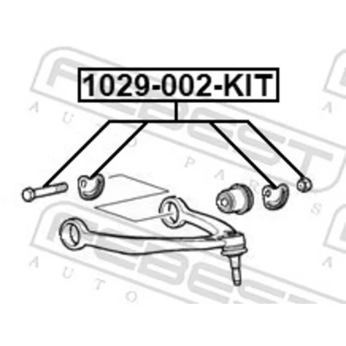 Skrutka pre nastavenie odklonu kolesa 1029-002-KIT /FEBEST/ - obr. 1