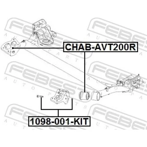 Sada na opravu vodiaceho čapu 1098-001-KIT /FEBEST/ - obr. 1
