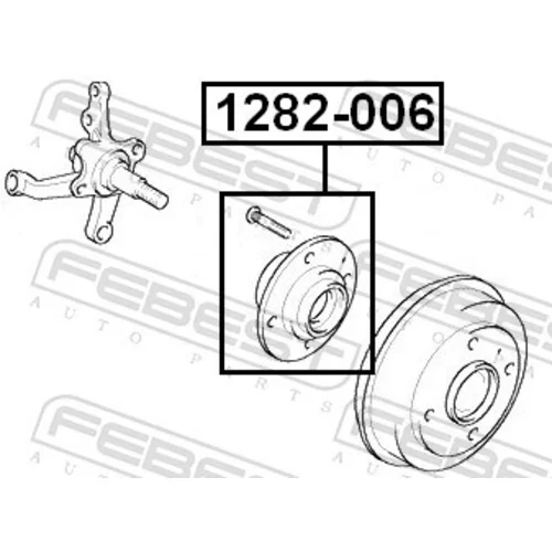 Náboj kolesa 1282-006 /FEBEST/ - obr. 1