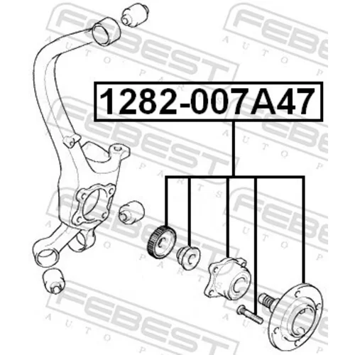 Náboj kolesa 1282-007A47 /FEBEST/ - obr. 1