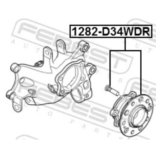 Náboj kolesa 1282-D34WDR /FEBEST/ - obr. 1
