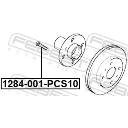 Čap kolesa 1284-001-PCS10 /FEBEST/ - obr. 1