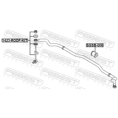 Tyč/Vzpera stabilizátora 1423-RODF-KIT /FEBEST/ - obr. 1