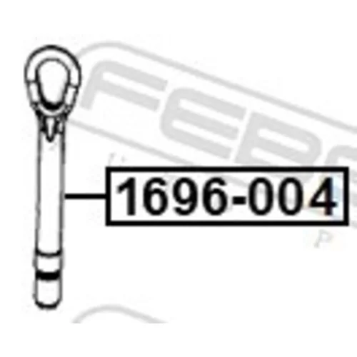 Vlečný hák 1696-004 /FEBEST/ - obr. 1