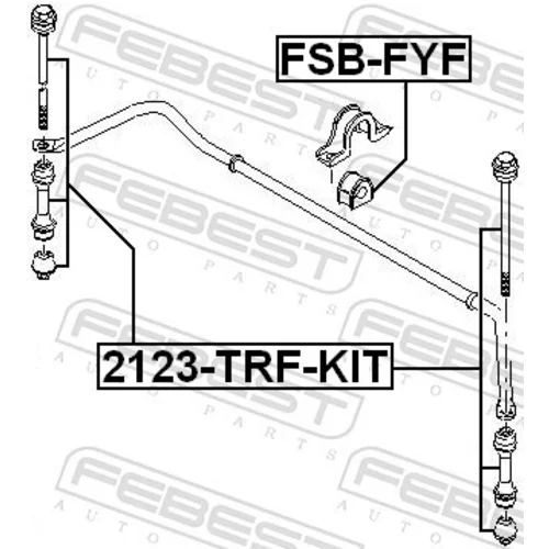 Tyč/Vzpera stabilizátora 2123-TRF-KIT /FEBEST/ - obr. 1