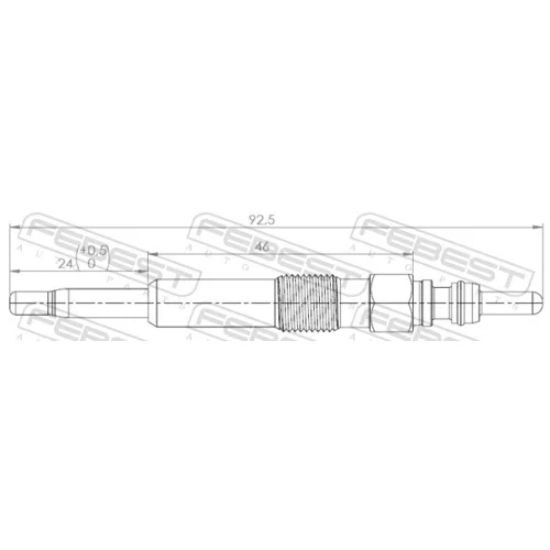 Žeraviaca sviečka 23642-001 /FEBEST/ - obr. 1