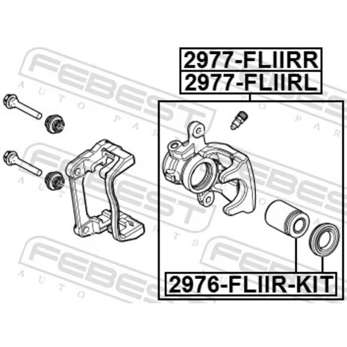 Brzdový strmeň 2977-FLIIRR /FEBEST/ - obr. 1